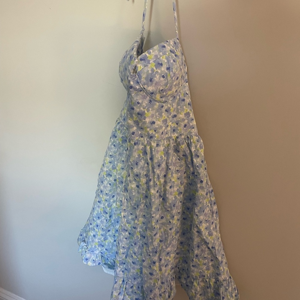 floral push up dress